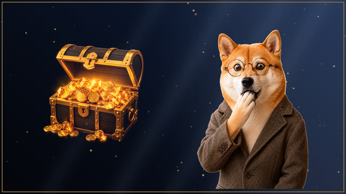 宝箱に驚く柴犬のイラスト・BigBossのボーナスが取り消される条件