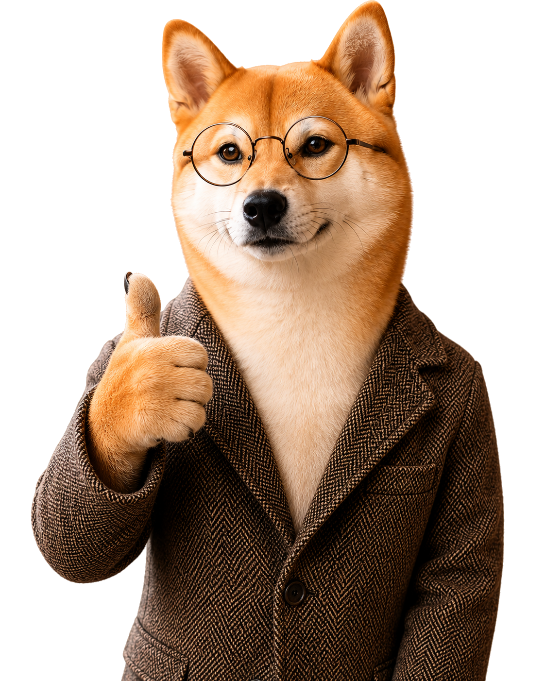 XMのデモ口座開設手順を確認している柴犬のイラスト・XMデモ口座