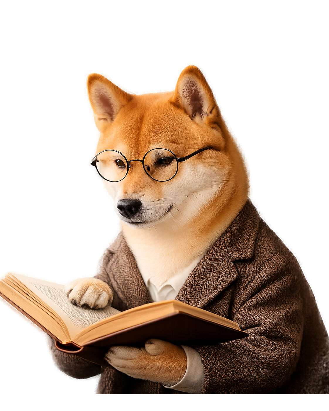 取引コストを確認している柴犬のイラスト・FXスプレッド