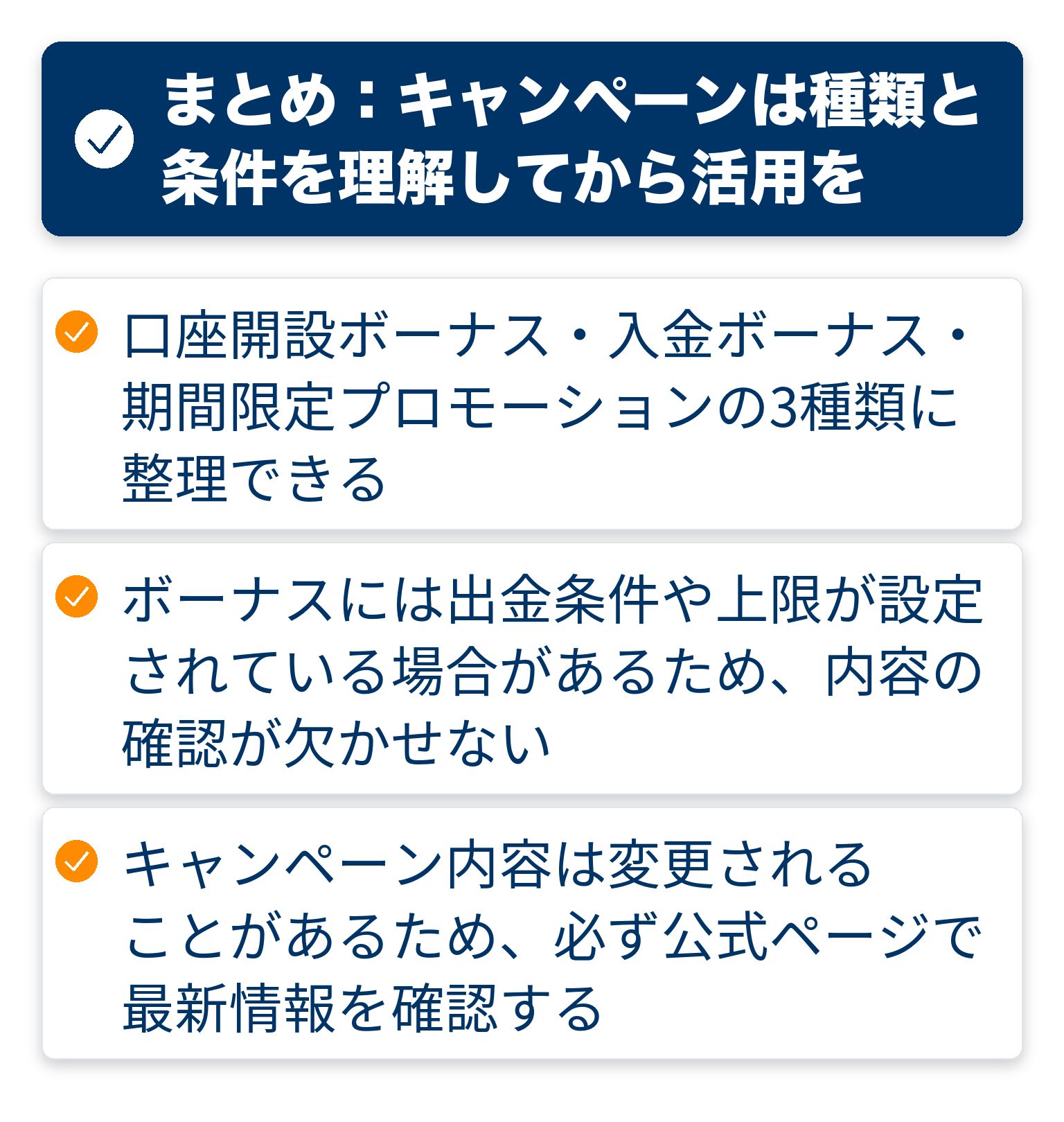 記事の要点をまとめたチェックリスト図解