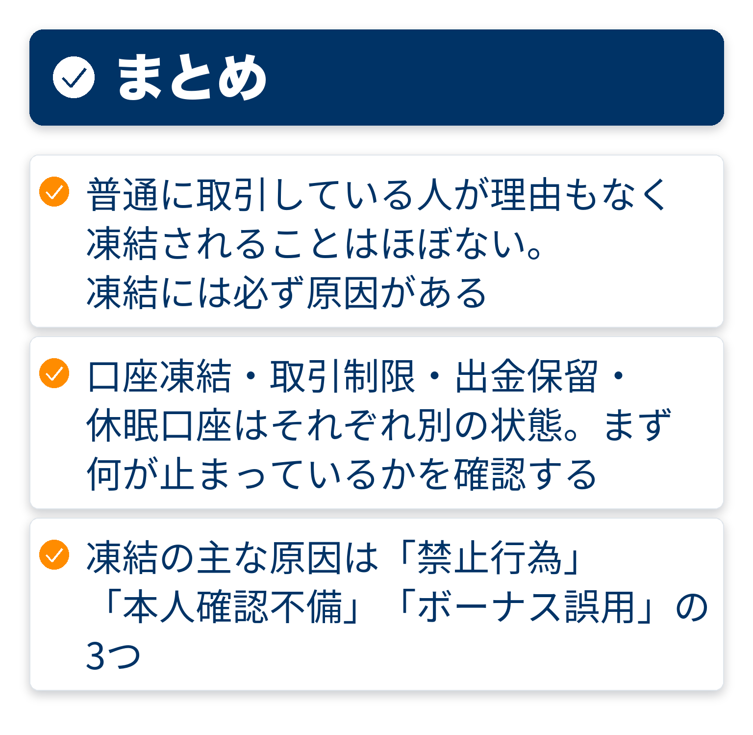 記事の要点をまとめたチェックリスト図解