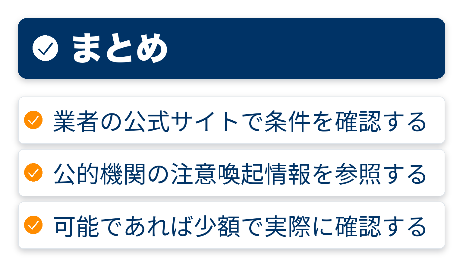 記事の要点をまとめたチェックリスト図解