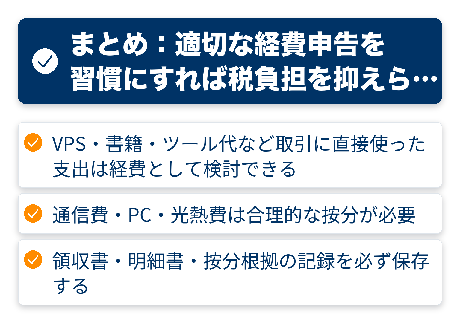 記事の要点をまとめたチェックリスト図解